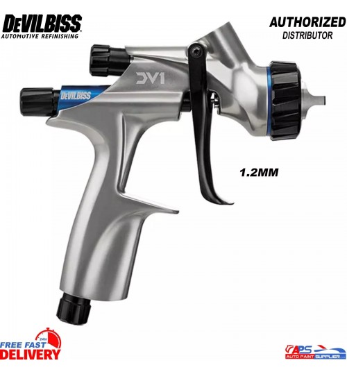 DeVilbiss DV1 Basecoat Spray Gun 1.2mm with DV1-B Plus HVLP Air Cap